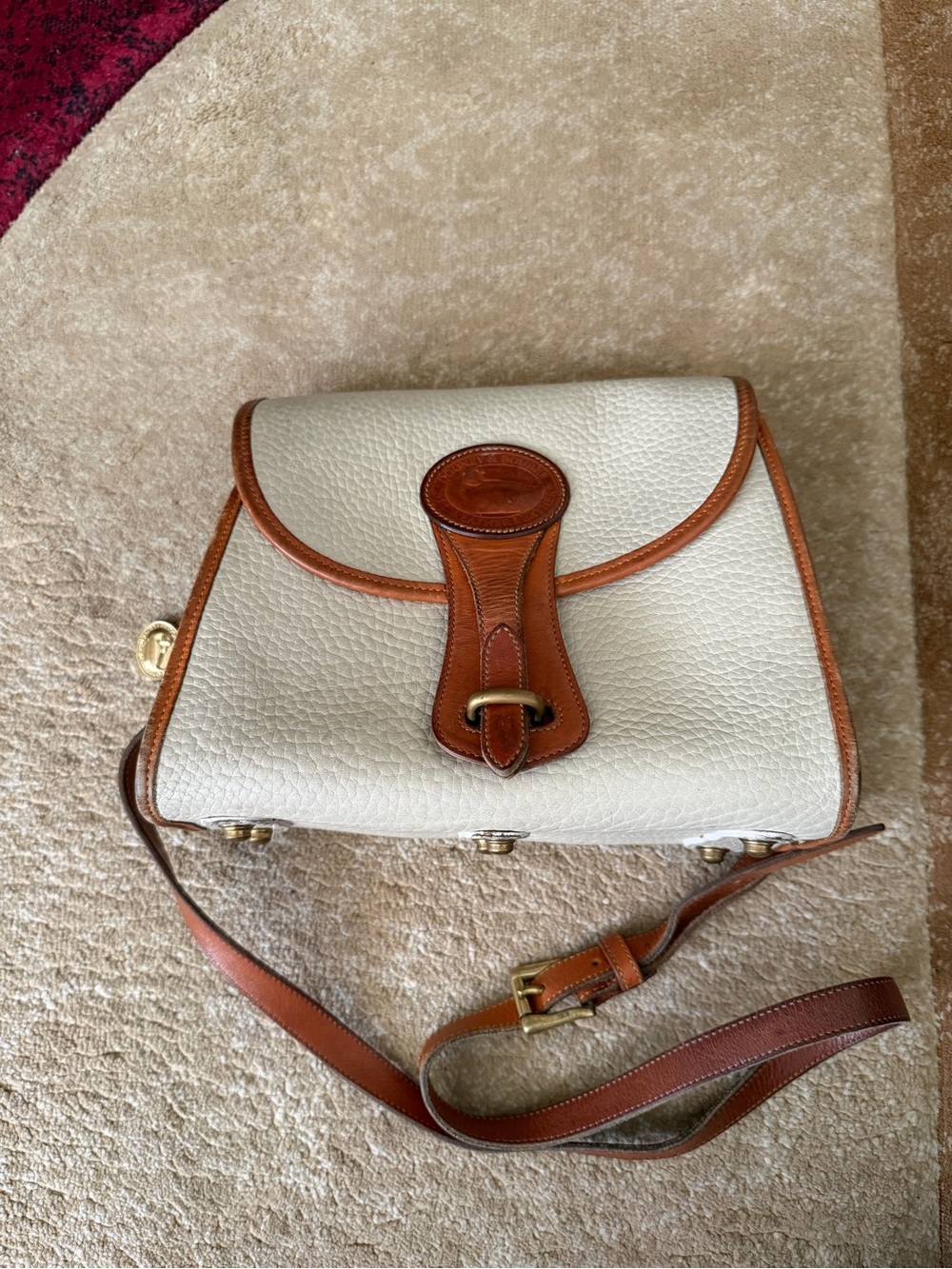 vintage Dooney & Bourke All-Weather Leather Essex Crossbody Bag